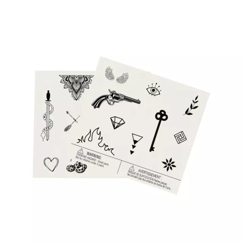 Mini Temporary Tattoos - 20 Pack BLACK