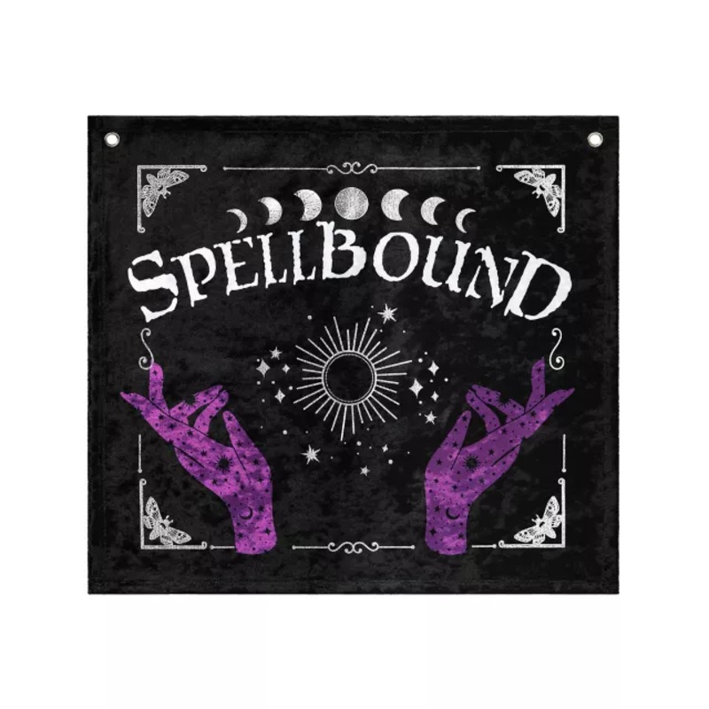 Mystical Arts Spellbound Tapestry BLACK AND PURPLE