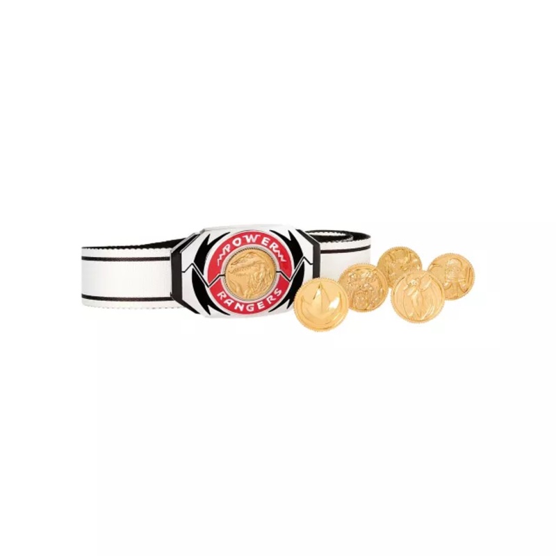 Power Rangers Belt with Removable Morpher - Mighty Morphin Power Rangers BLACK AND WHITE