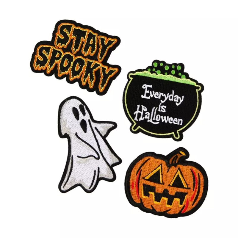 Spooky Halloween Patch Set - 4 Pack MULTI-COLOR