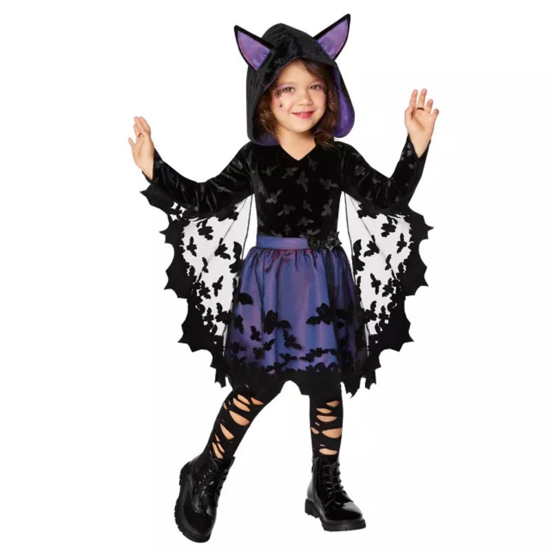 Toddler Bat Dress Costume BLACK 2T