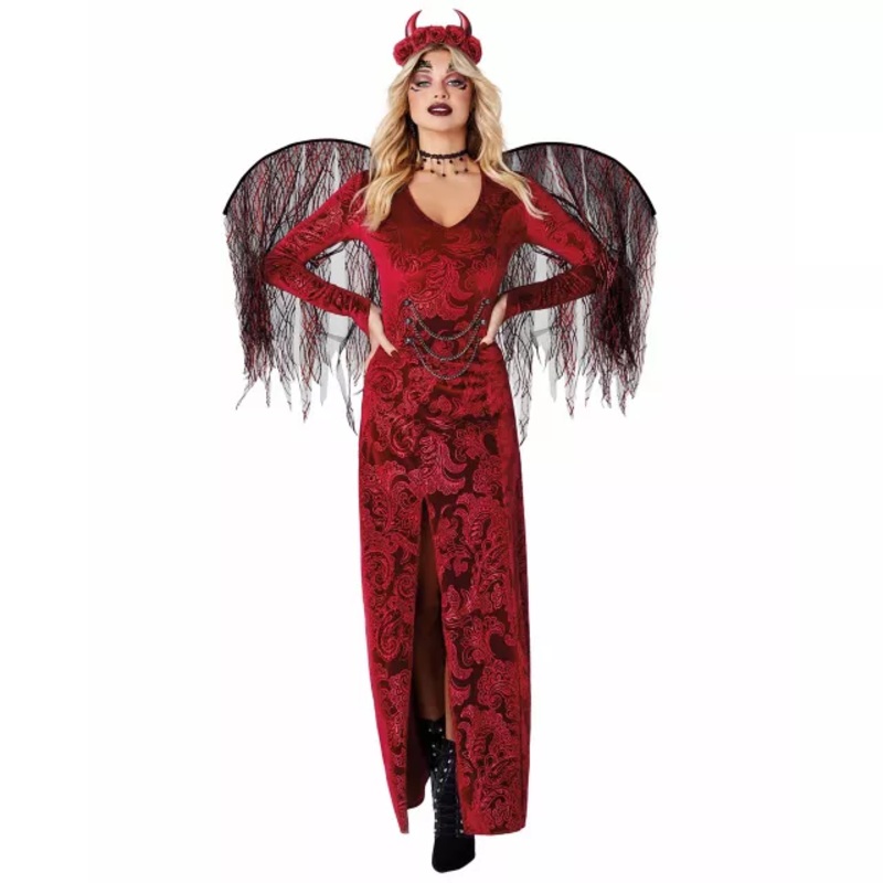 Adult Gothic Devil Costume RED ADULT SMALL
