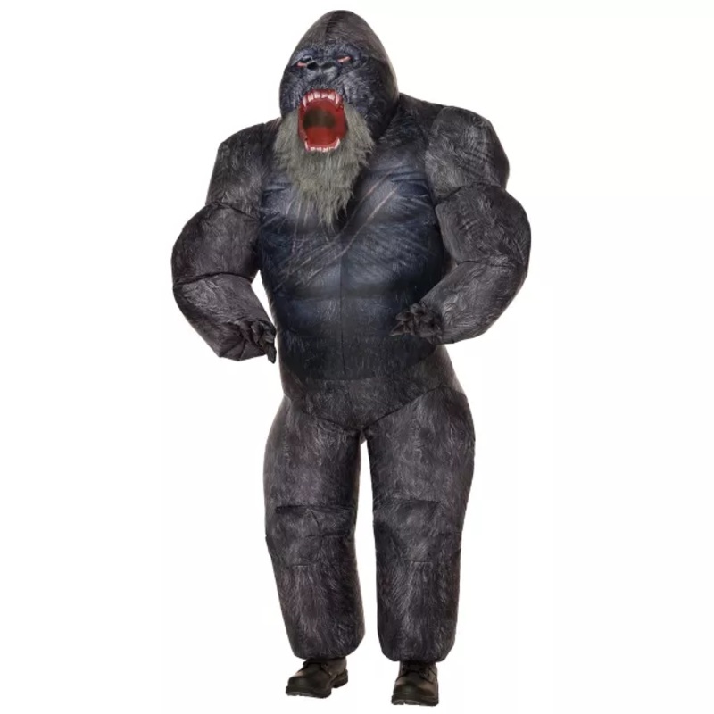 Adult Inflatable Godzilla Costume - Godzilla vs. Kong BLACK ONE SIZE FITS MOST