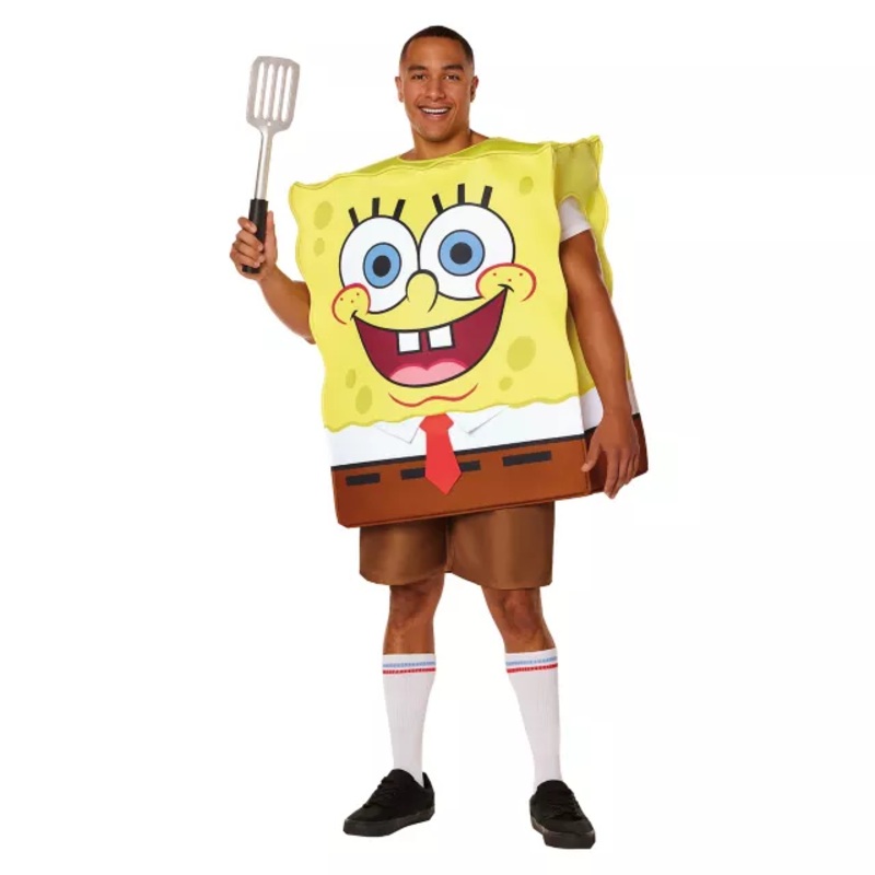Adult SpongeBob SquarePants 3D Costume YELLOW SMALL/MEDIUM