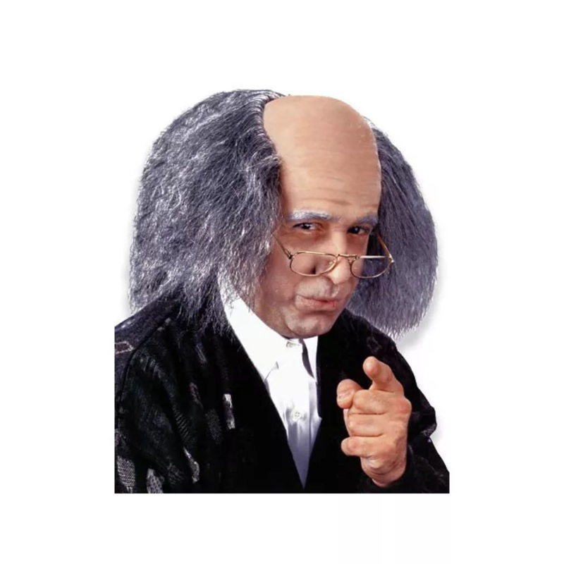 Bald Old Man Wig GRAY ONE SIZE FITS MOST