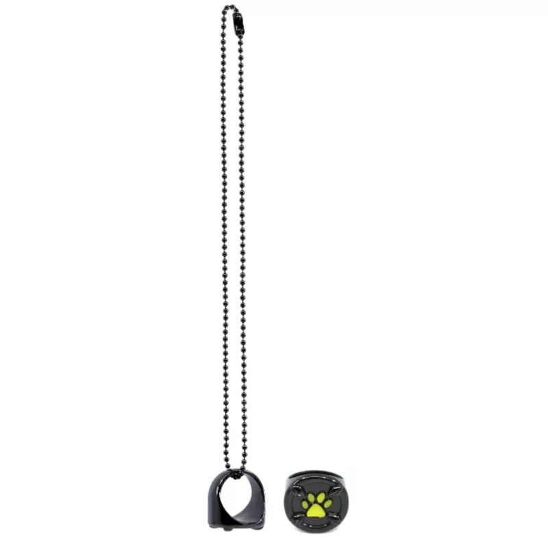 Cat Miraculous Ring with Necklace Chain - Miraculous Ladybug BLACK ONE SIZE FITS MOST