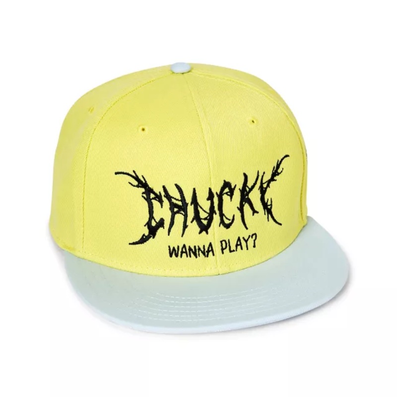 Chucky Wanna Play Pastel Yellow Snapback Hat BLUE/YELLOW ONE SIZE FITS MOST