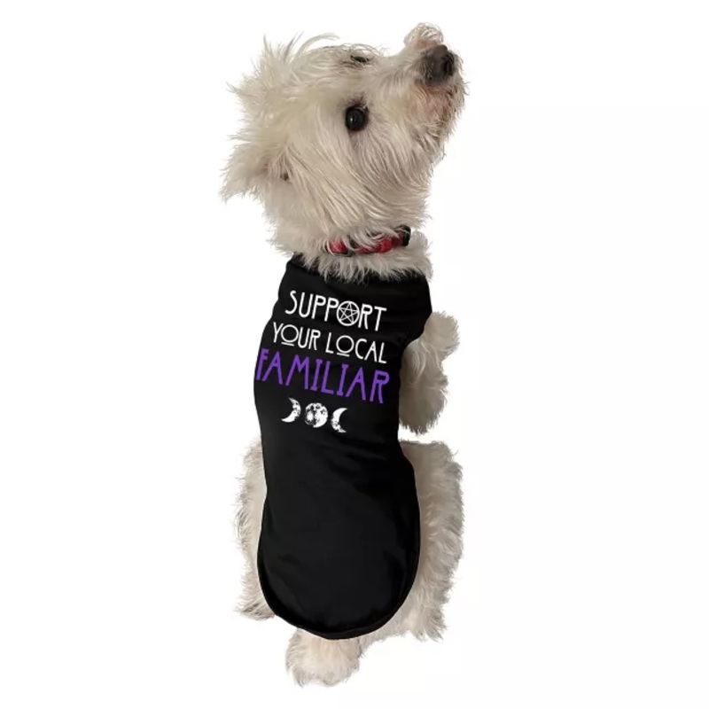 Familiar Pet T Shirt BLACK AND PURPLE PET SMALL