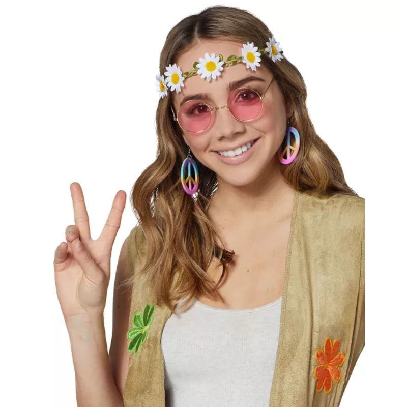 Hippie Costume Kit  ONE SIZE FITS MOST