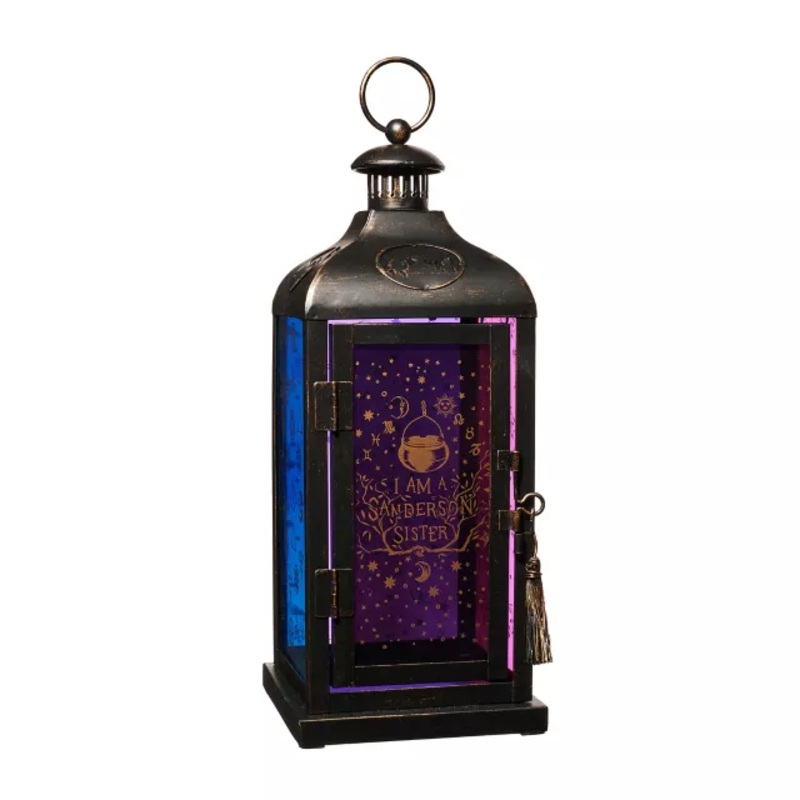 Hocus Pocus Multi-Colored Glass Lantern MULTI-COLOR 11 INCHES