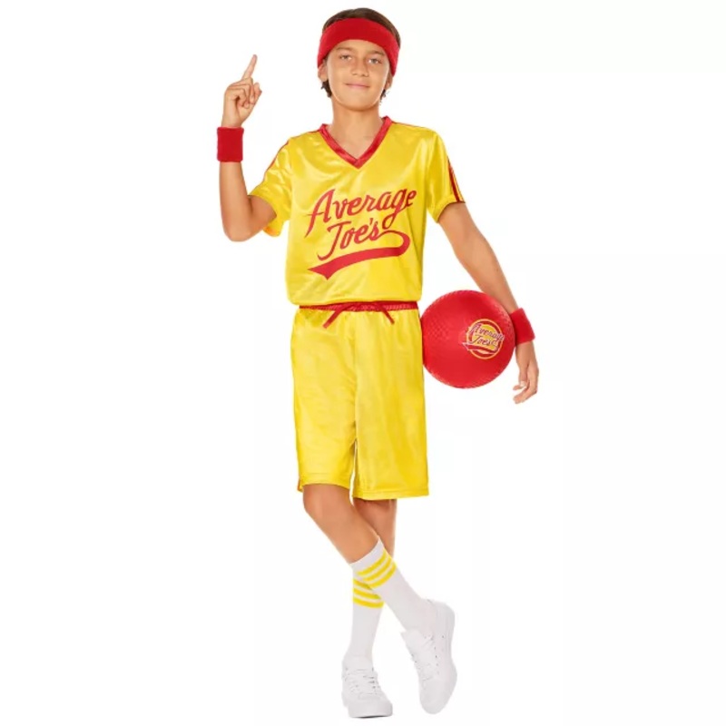Kids Average Joe's Costume - Dodgeball YELLOW / GOLD CHILD SMALL