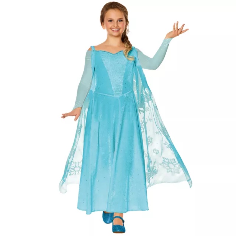 Kids Elsa Dress Costume - Frozen BLUE CHILD SMALL