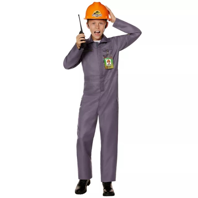 Kids Jurassic Park Crew Jumpsuit Costume MULTI-COLOR CHILD SMALL