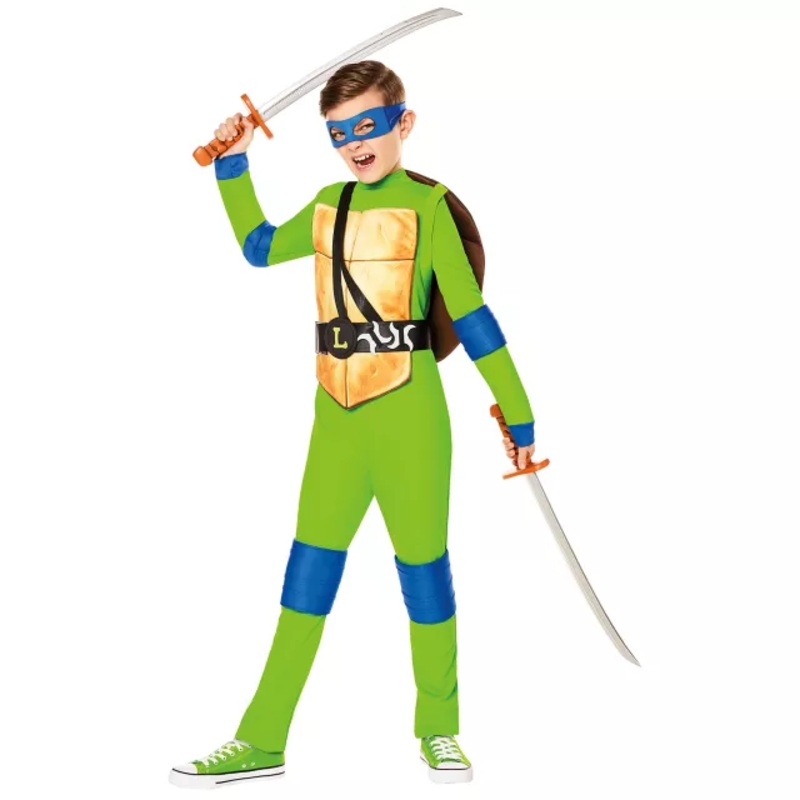 Kids Leonardo Costume - Teenage Mutant Ninja Turtles GREEN CHILD EXTRA SM