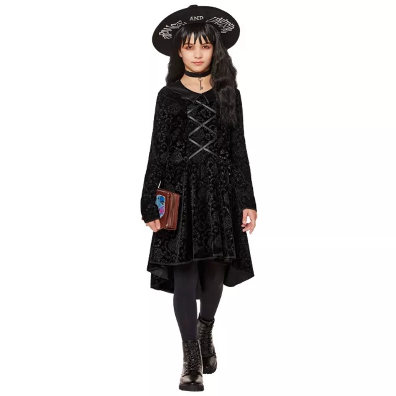 Kids Lydia Deetz Gothic Costume - Beetlejuice BLACK CHILD SMALL