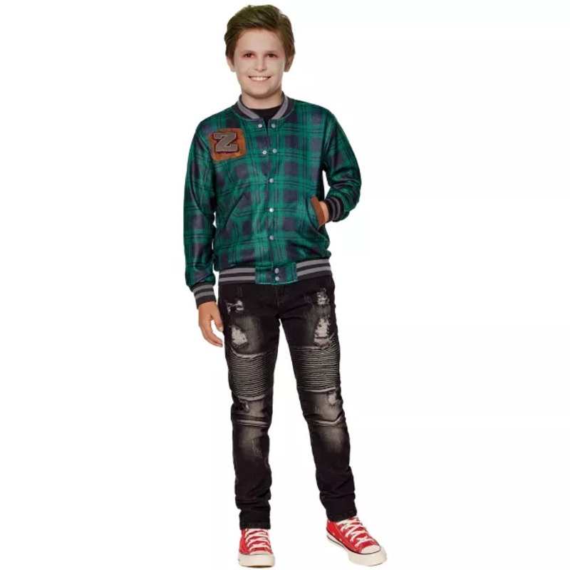 Kids Zed Jacket - Zombies 3 BLACK AND GREEN CHILD SMALL