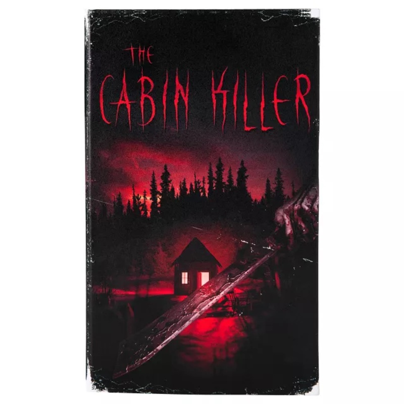The Cabin Killer Book Box BLACK AND RED 10 INCHES