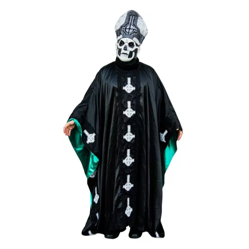 Adult Ghost Papa Emeritus Costume BLACK ONE SIZE FITS MOST