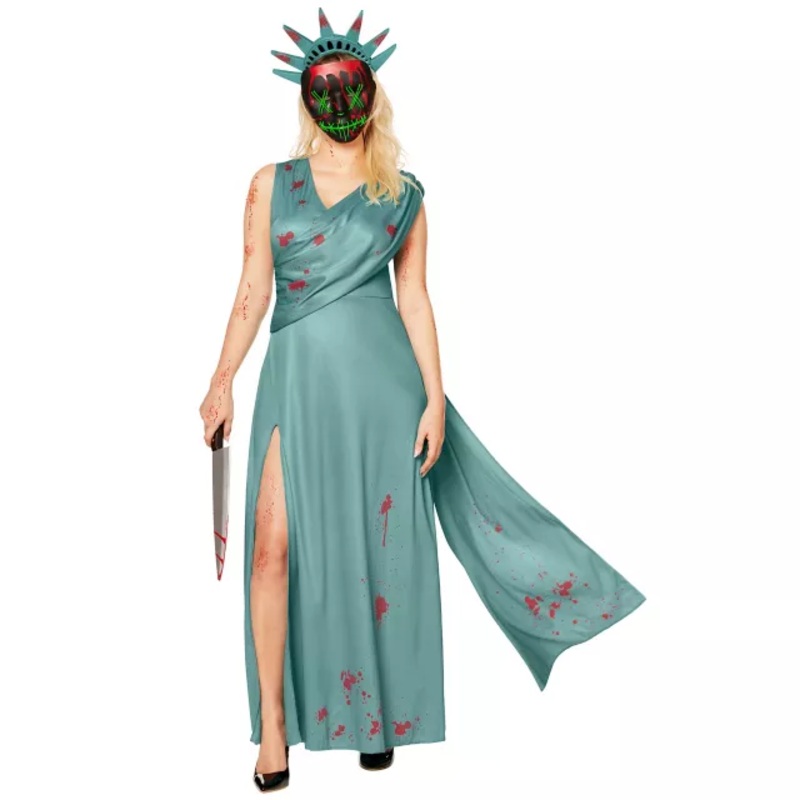Adult Lady Liberty Costume - The Purge MINT ADULT SMALL
