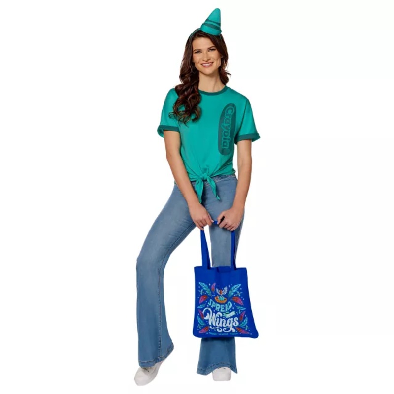 Adult Spread Your Wings Blue Crayon Costume Kit - Crayola BLUE ADULT SMALL
