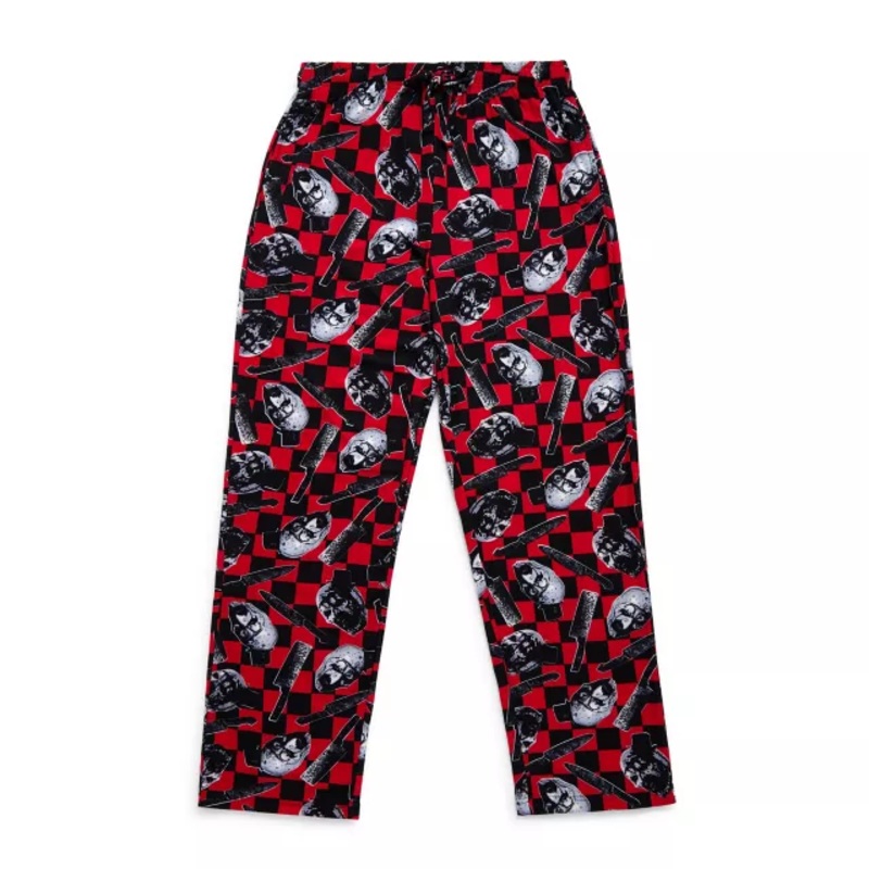 Checkered Art the Clown Lounge Pants - Terrifier RED ADULT SMALL