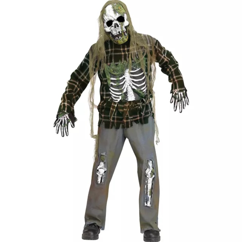 Kids Skeleton Zombie Costume BLACK AND WHITE CHILD SMALL