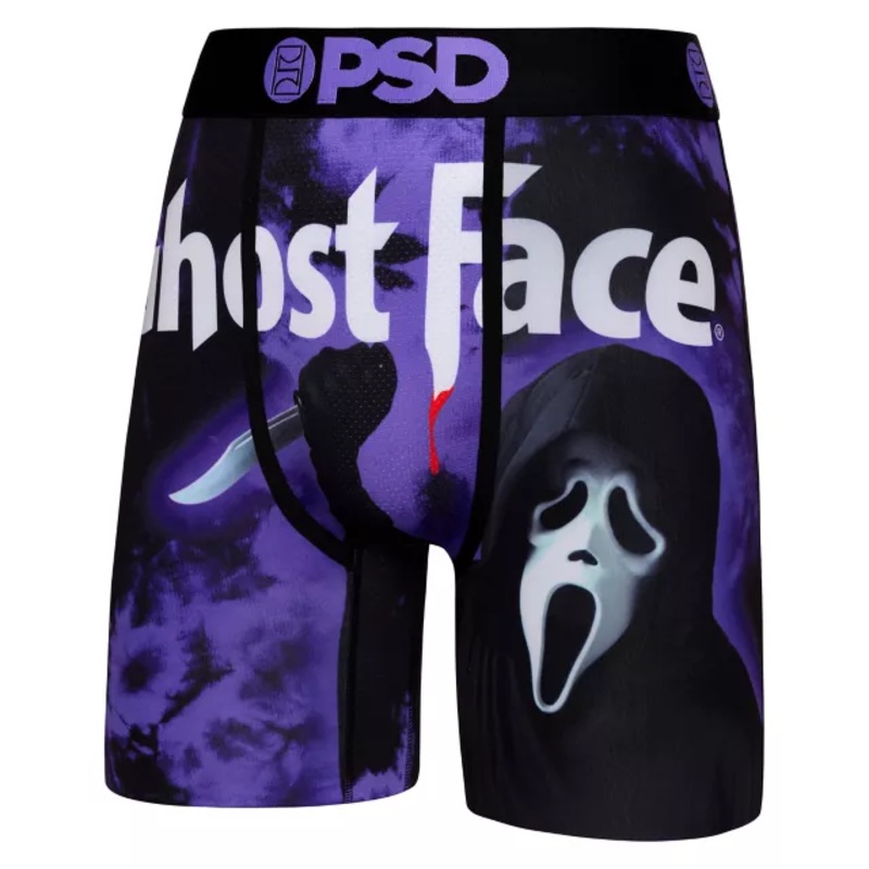 Purple PSD Ghost Face Boxers BLACK AND PURPLE ADULT SMALL