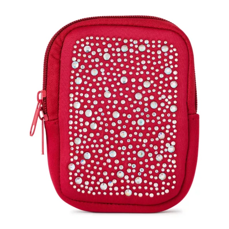 Red Rhinestone Tumbler Pouch RED