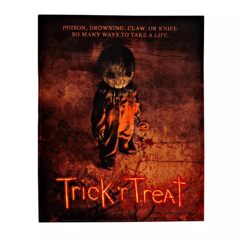 Sam Fleece Blanket - Trick 'r Treat ORANGE 60 IN X 50 IN