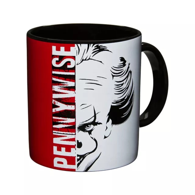 Split Face Pennywise Coffee Mug 20 oz. - It BLACK / MULTI