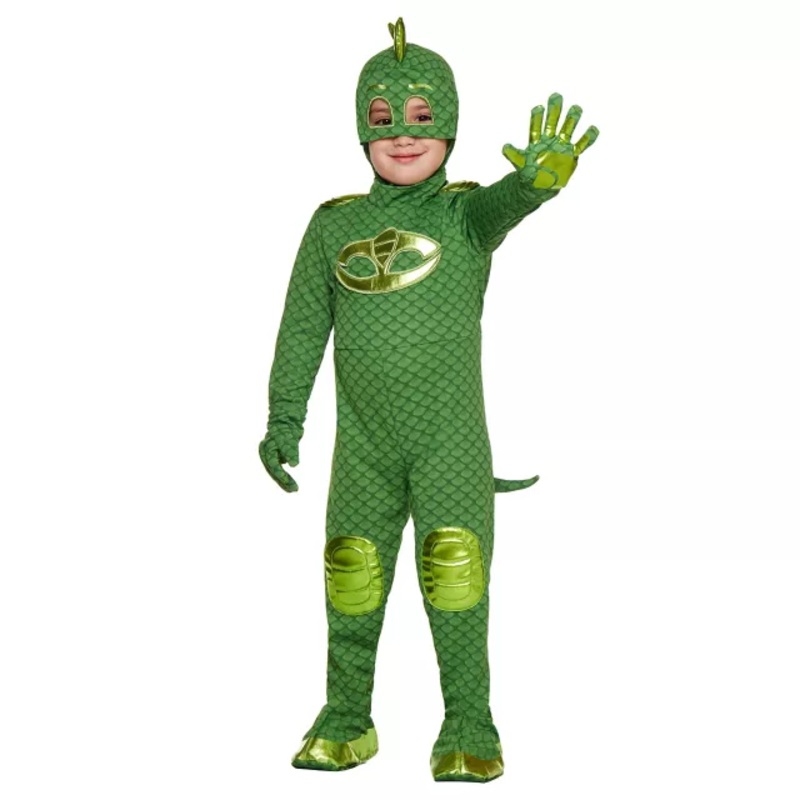 Toddler Gekko Jumpsuit Costume - PJ Masks GREEN 2T