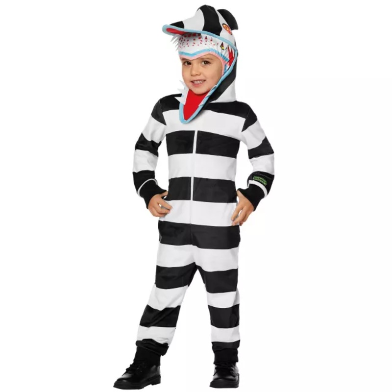 Toddler Sandworm Costume - Beetlejuice BLACK AND WHITE 2T