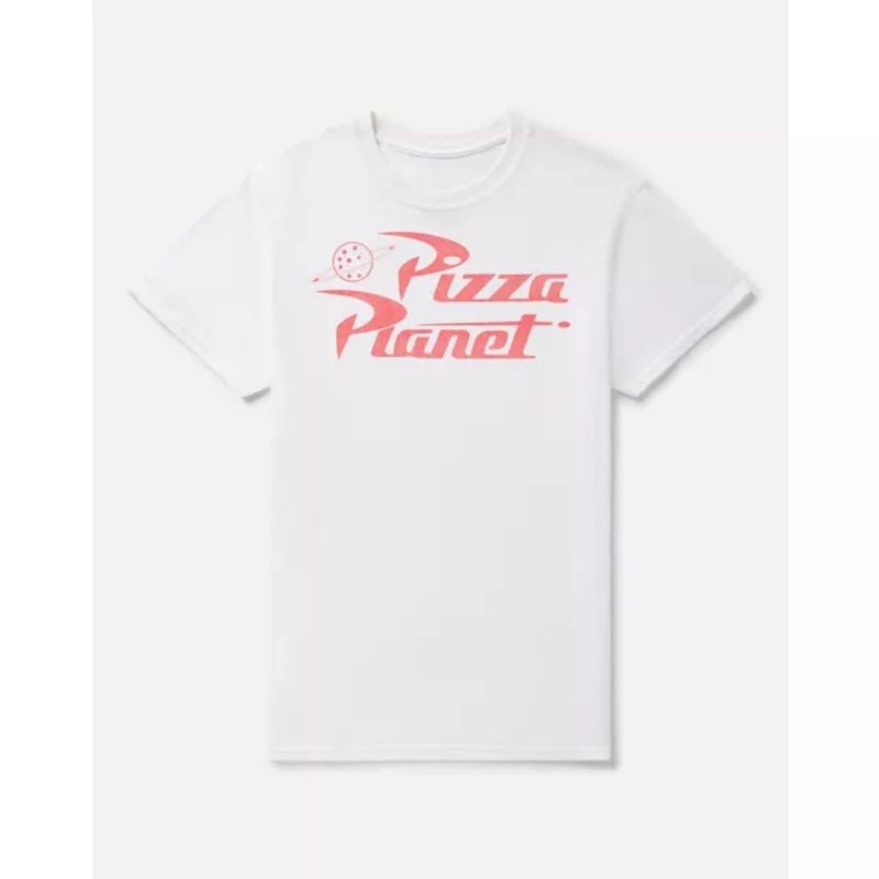Toy Story Pizza Planet T Shirt WHITE ADULT MEDIUM