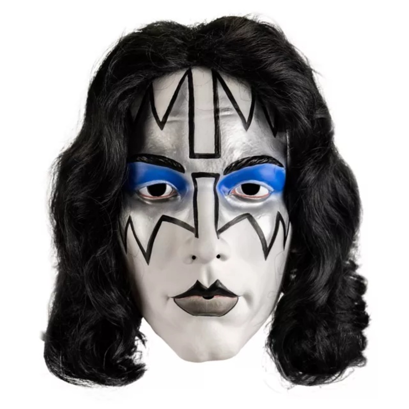 Ace Frehley Spaceman Full Mask - Kiss BLACK AND WHITE ONE SIZE FITS MOST