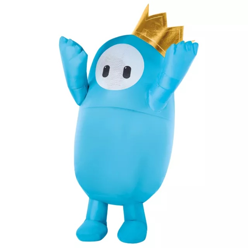 Adult Blue Fall Guys Inflatable Costume BLUE ONE SIZE FITS MOST