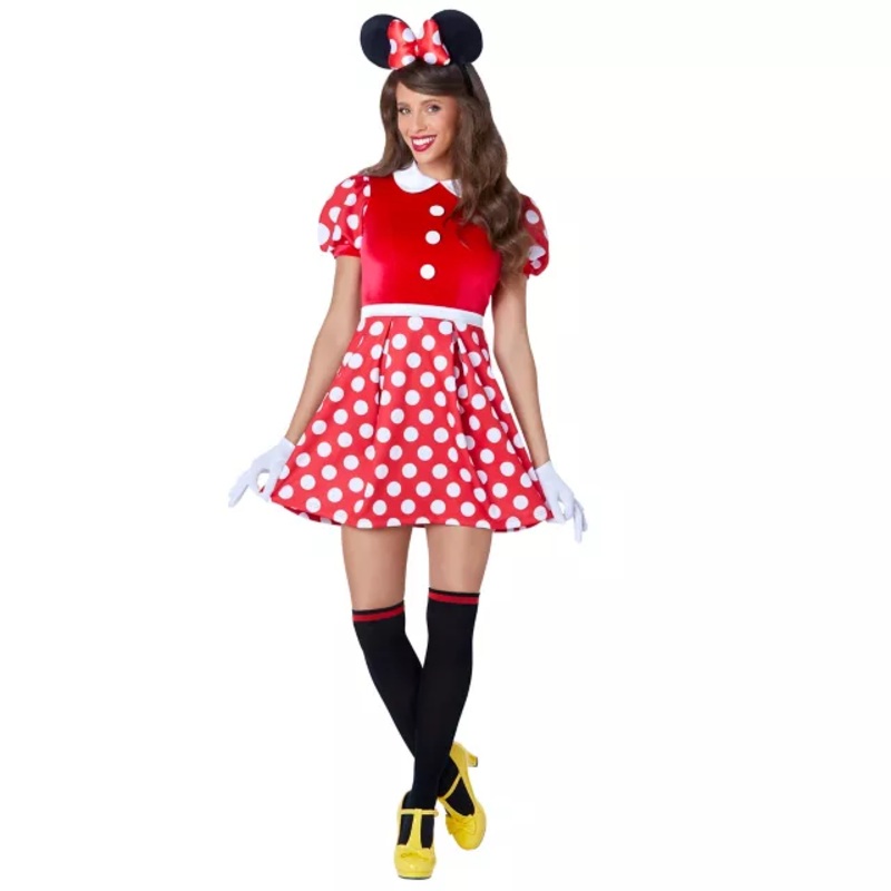 Adult Minnie Mouse Costume - Mickey and Friends RED ADULT EX SMALL