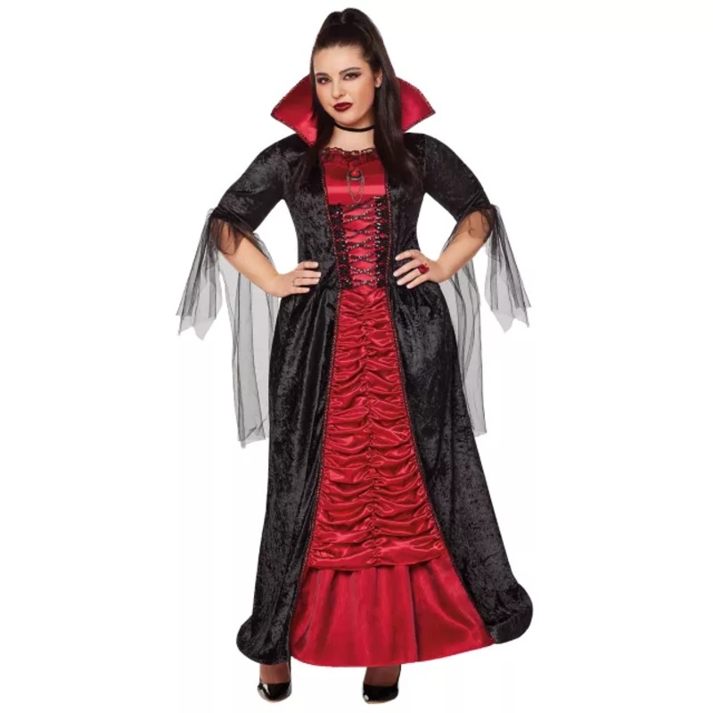 Adult Victorian Vampiress Costume RED ADULT LARGE