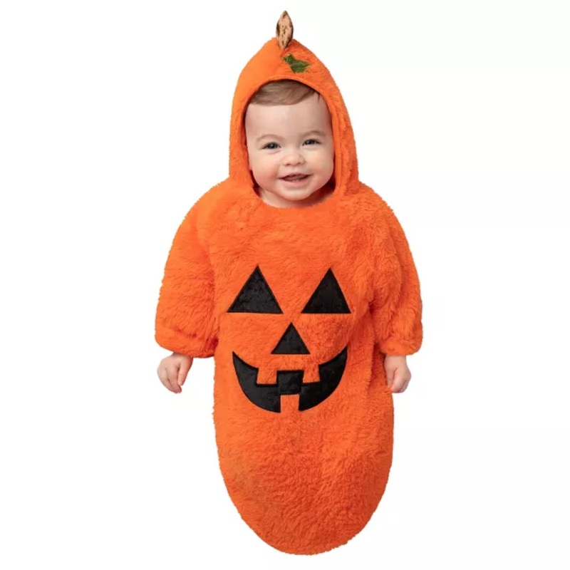 Baby Bunting Jack-O'-Lantern Costume ORANGE INFANT BUNTING