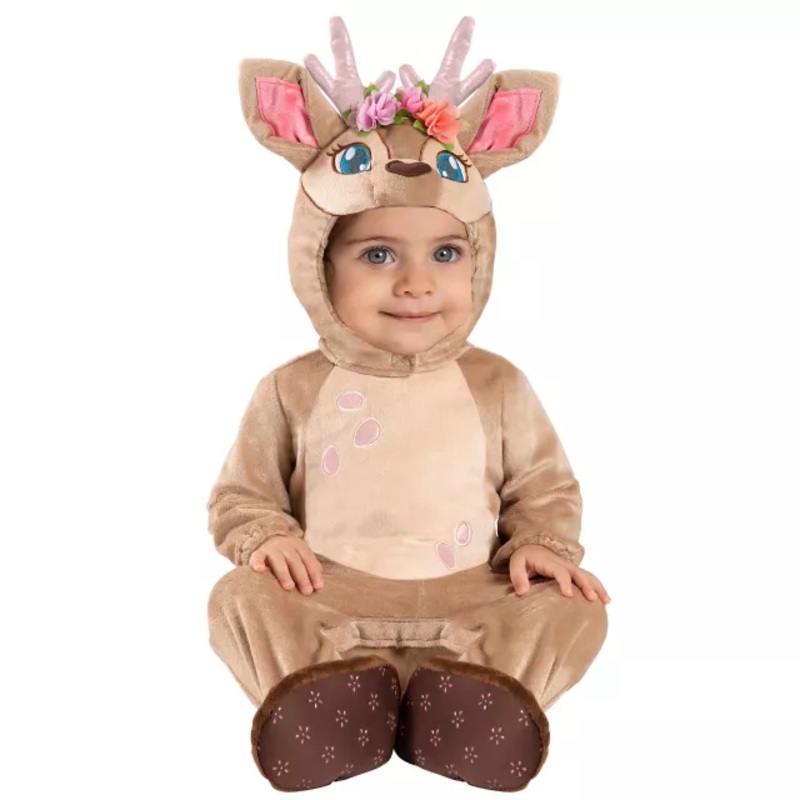 Baby Faux Fur Fawn Costume TAN 0 TO 6 MONTHS