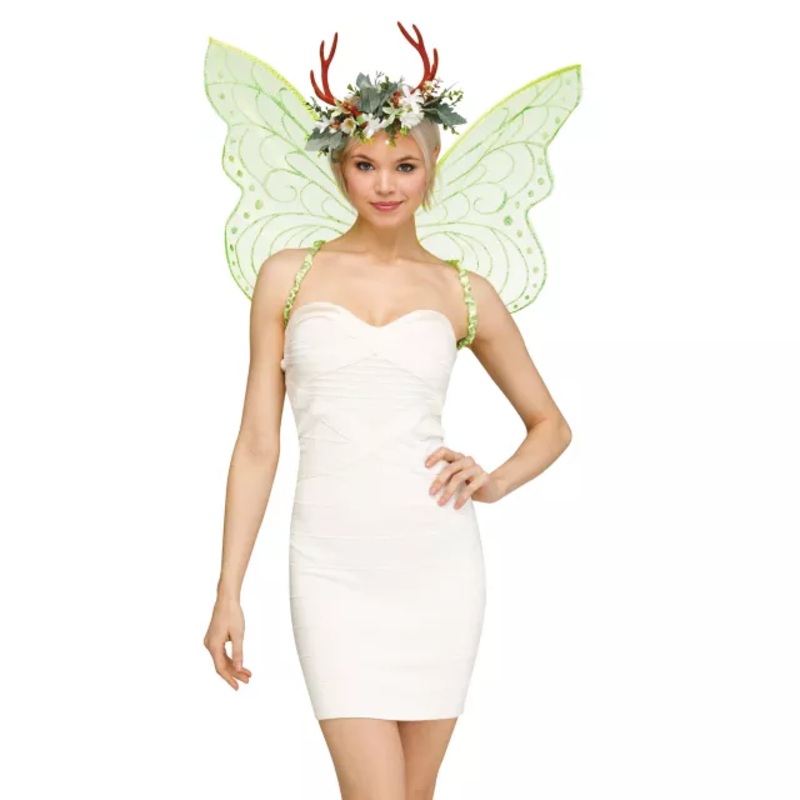 Green Floral Fairy Wings GREEN ONE SIZE FITS MOST