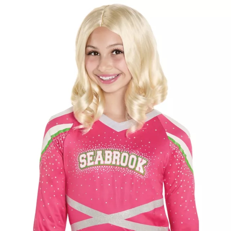Kids Addison Cheer Wig - Zombies 3 BLONDE CHILD ONE SIZE