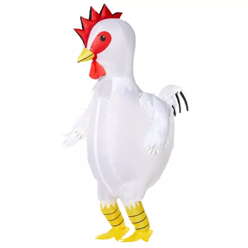 Kids Chicken Inflatable Costume WHITE CHILD ONE SIZE