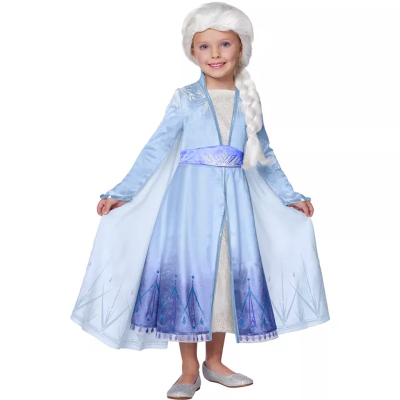 Kids Elsa Costume Deluxe - Frozen BLUE CHILD SMALL