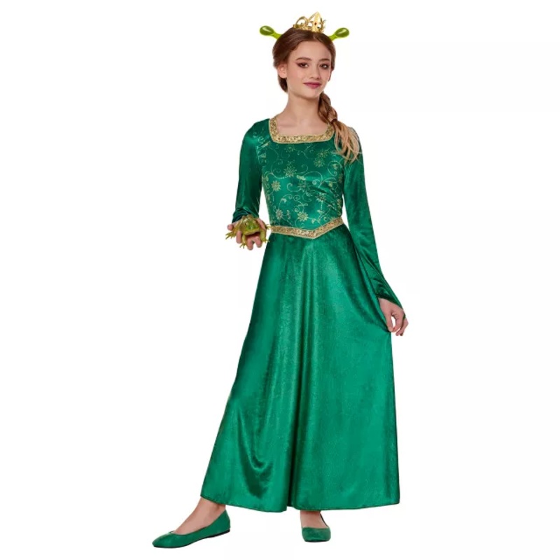Kids Fiona Costume - Shrek GREEN CHILD SMALL