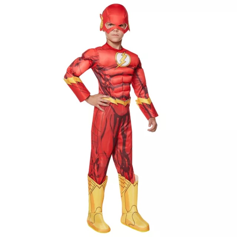 Kids Flash Costume Deluxe - DC Comics YELLOW CHILD SMALL