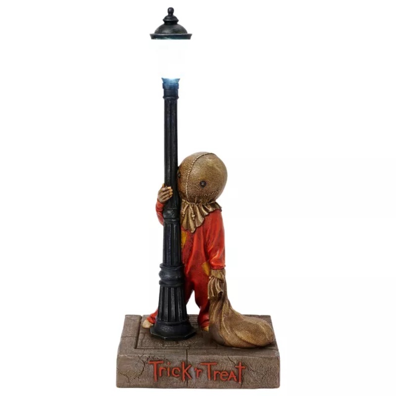 Light-Up Lamp Post Sam Statue - Trick 'r Treat MULTI-COLOR 13 INCHES