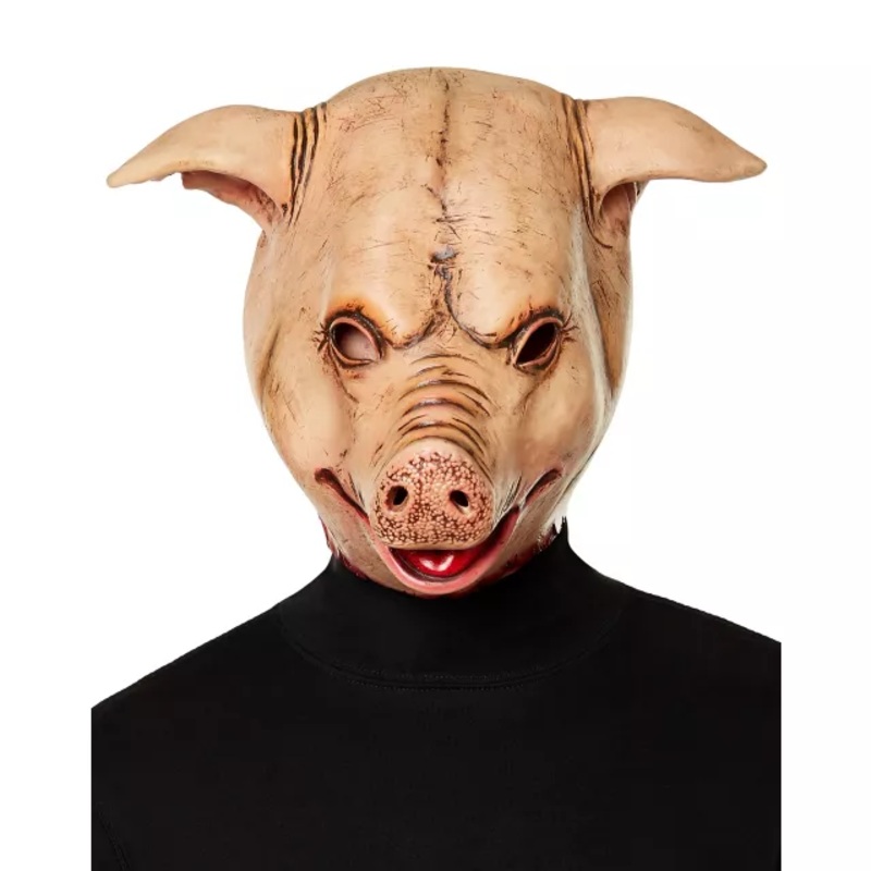 Severed Pig Head Full Mask  ONE SIZE FITS MOST