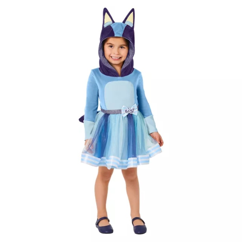 Toddler Girls Bluey Costume BLUE 2T