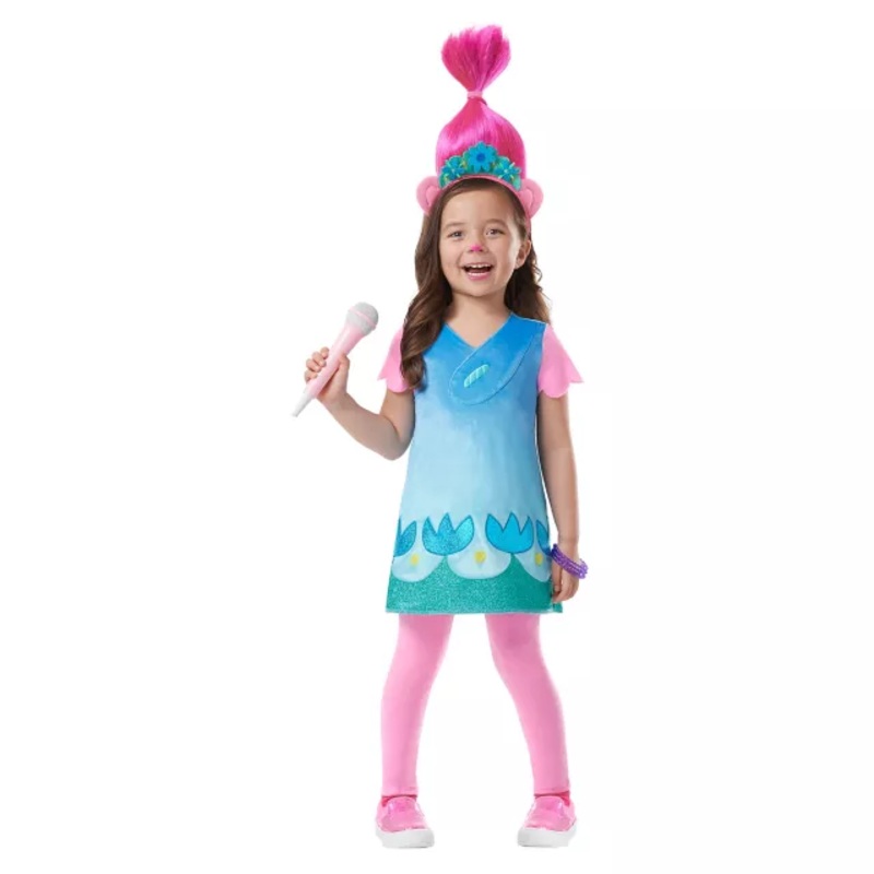 Toddler Poppy Troll Costume - Trolls BLUE 2T