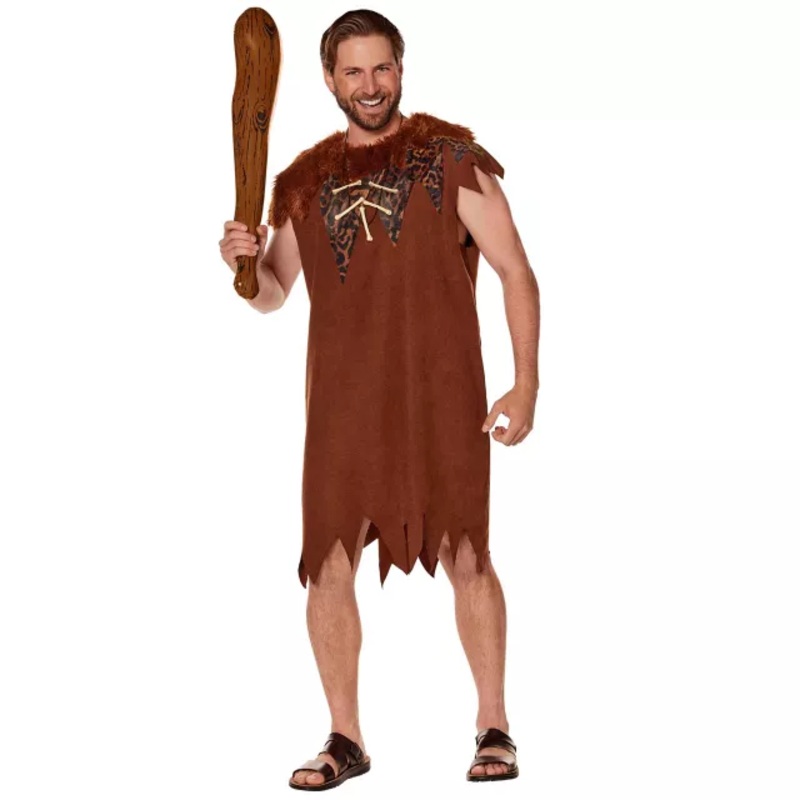 Adult Caveman Costume TAN SMALL/MEDIUM